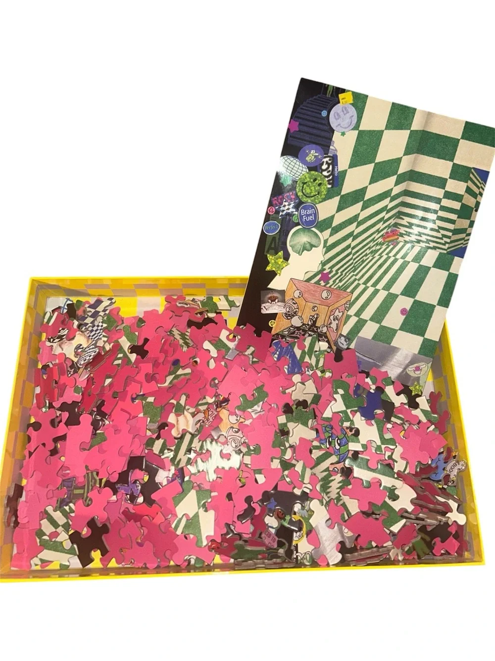 Le Puzz “New Dimension” 500pc Puzzle- Rewina Beshue - Complete + Poster